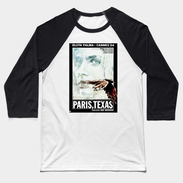 Paris, Texas Baseball T-Shirt by Scum & Villainy